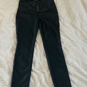 Black Faux Leather Skinny Pant